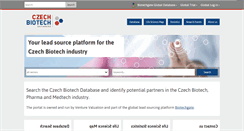 Desktop Screenshot of czechbiotech.com