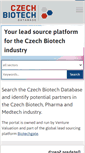 Mobile Screenshot of czechbiotech.com