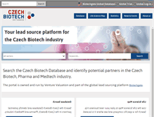 Tablet Screenshot of czechbiotech.com